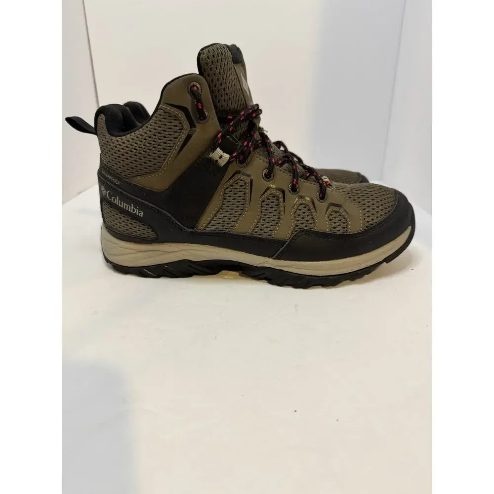Hiking Boots Men’s Columbia Granite Trail Mid Waterproof Mud Black Size 9